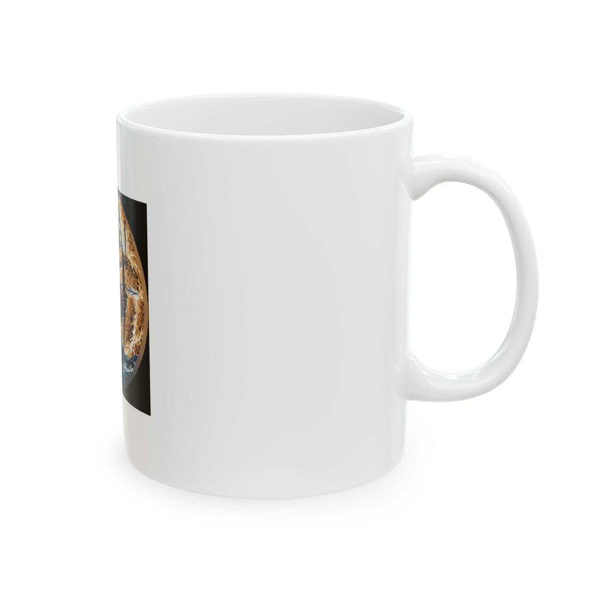 Samurai Warrior Ceramic Mug - Japanese Archer Warrior Design (11oz)
