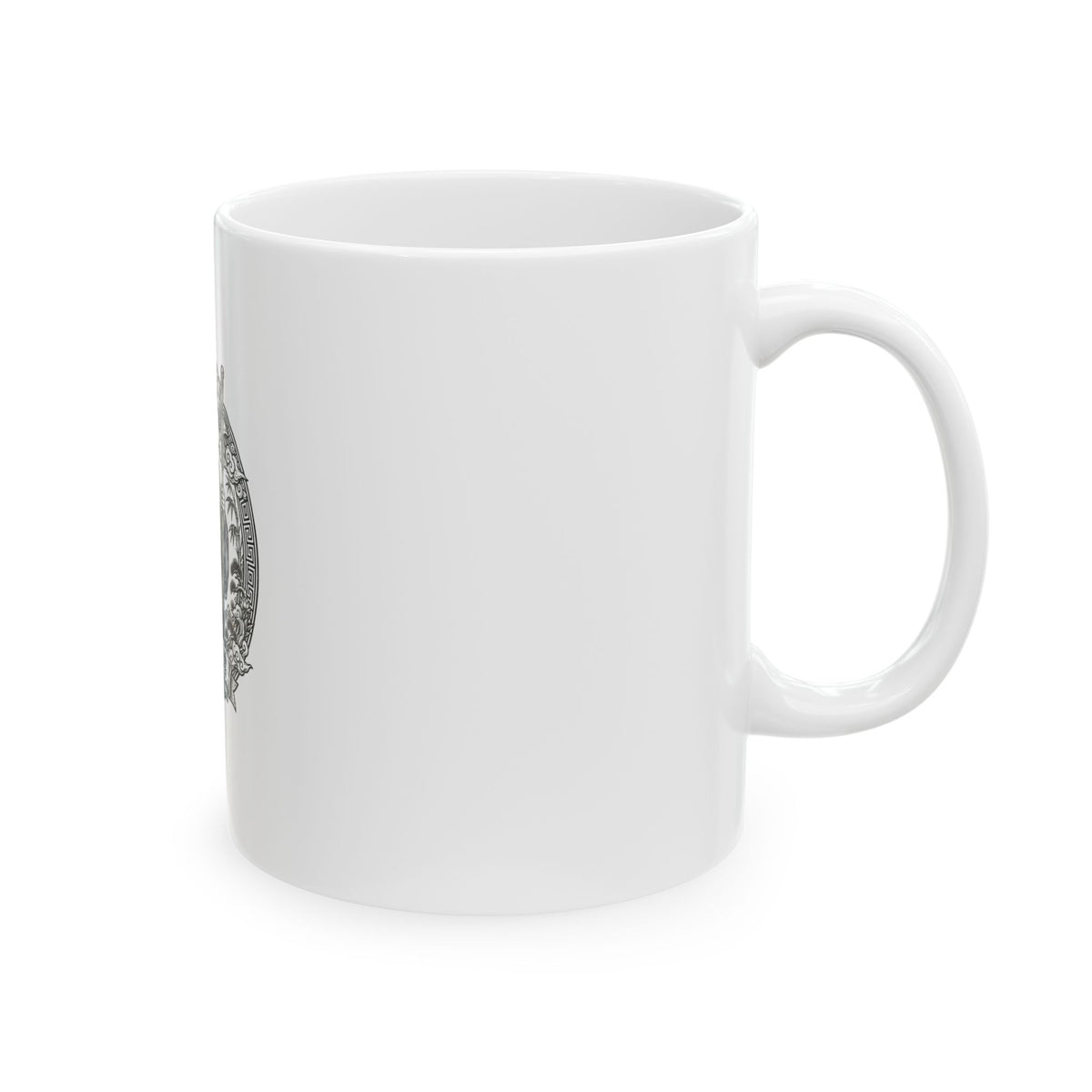 Shaolin Warrior Monk Ceramic Mug - Shaolin Temple Warrior Design (11oz)