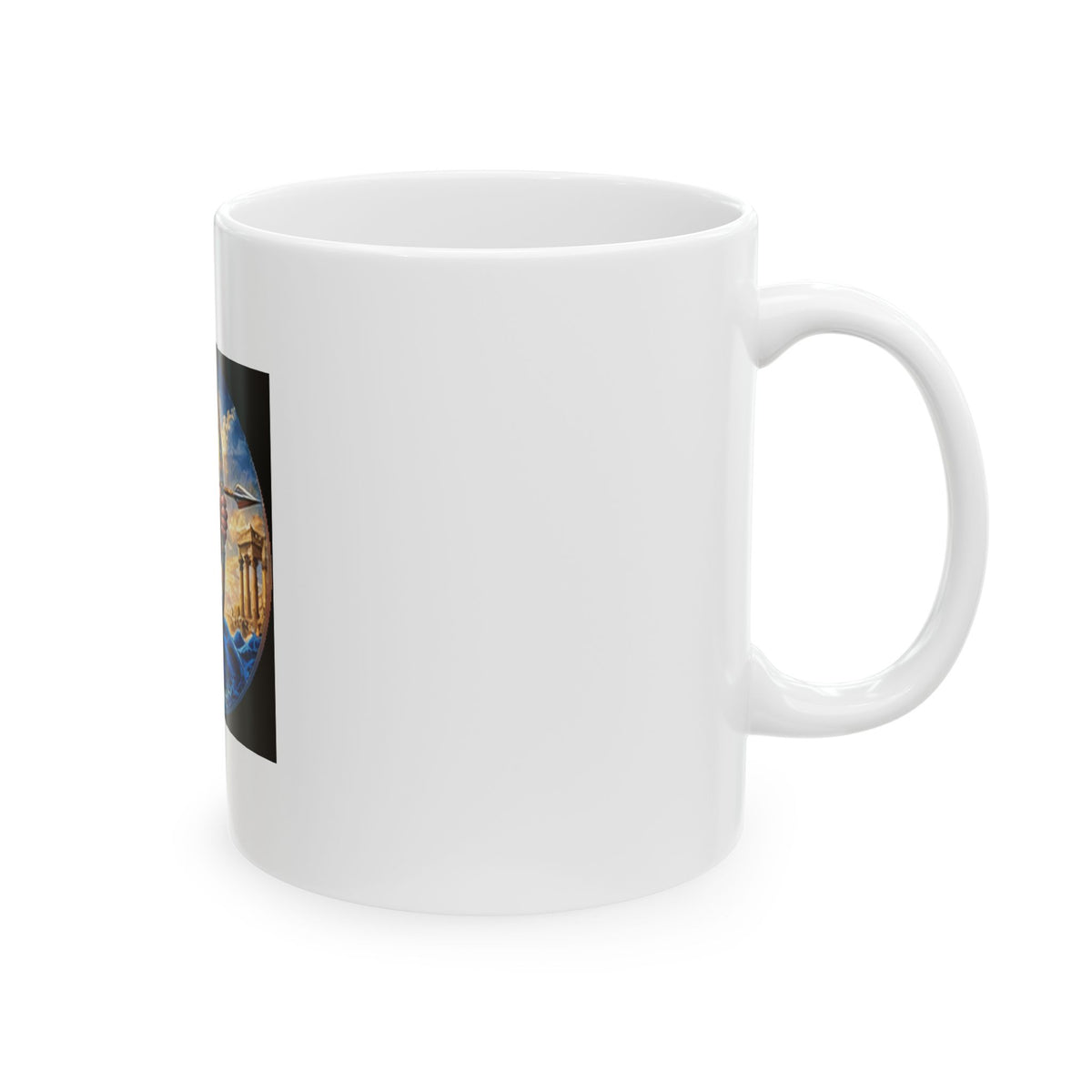 Persian Immortal Warrior Ceramic Mug - Ancient Persian Archer Warrior Design (11oz)