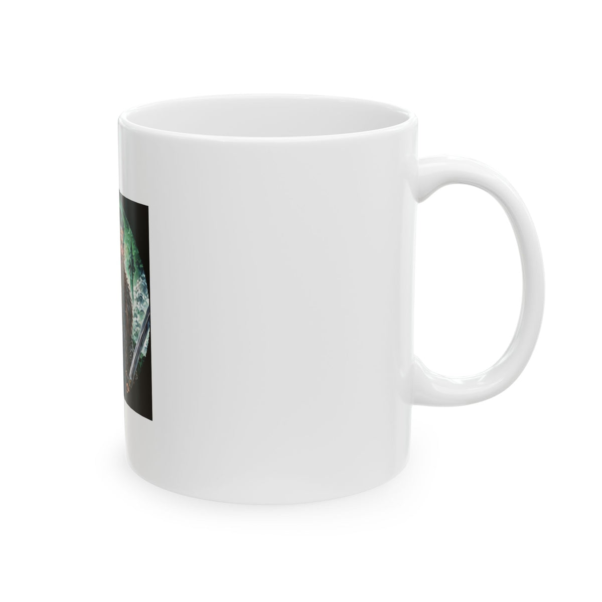 Celtic Warrior Ceramic Mug - Ancient Celtic Shield Warrior Design (11oz)