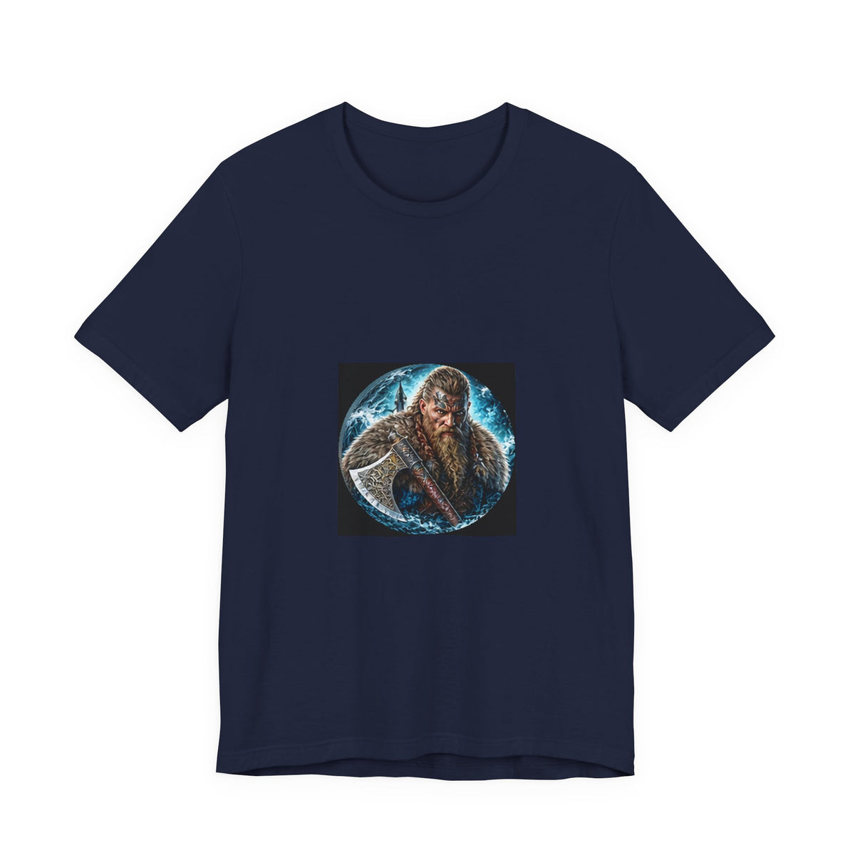 Viking Warrior T-Shirt - Norse Warpaint Axe Graphic Tee