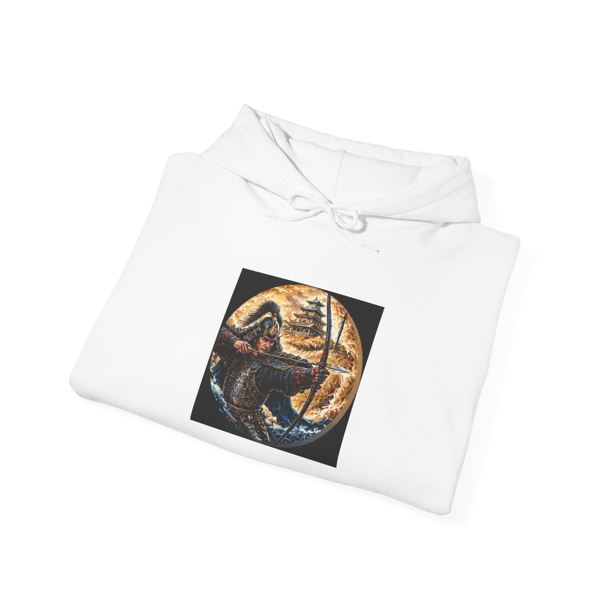 Samurai Warrior Hoodie - Japanese Archer Graphic Sweatshirt