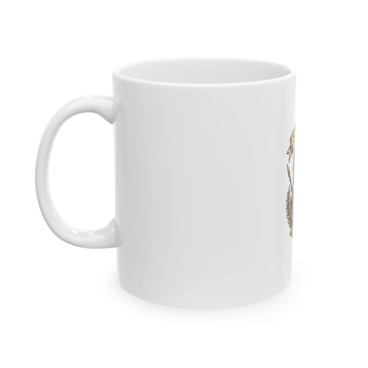 Spartan Warrior Ceramic Mug - Ancient Greek Molon Labe Warrior Design (11oz)
