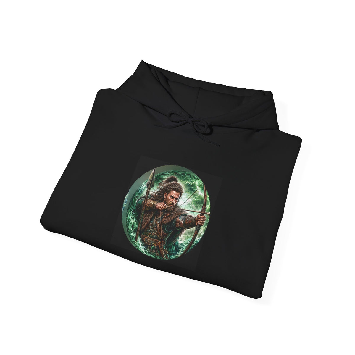 Celtic Warrior Hoodie - Ancient Celtic Archer Graphic Sweatshirt