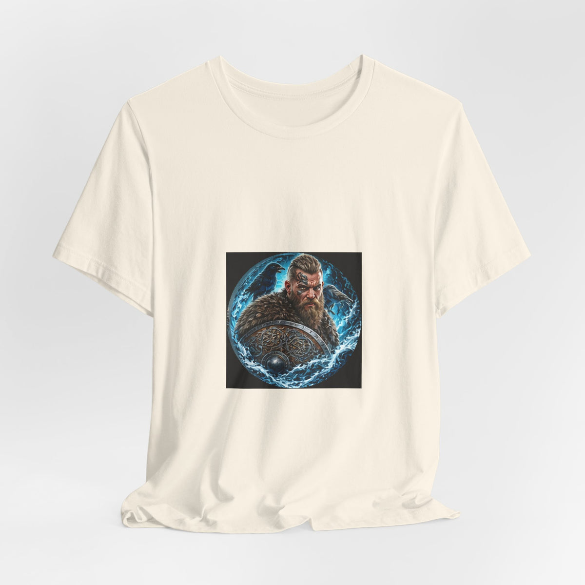 Viking Warrior T-Shirt - Norse Ravens Shield Graphic Tee