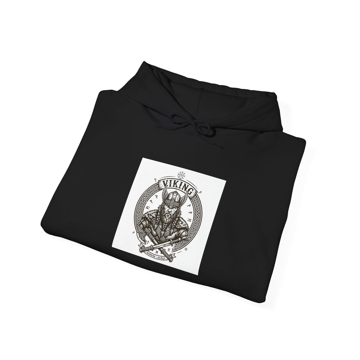 Viking Warrior Hoodie - Norse Skjold Graphic Sweatshirt