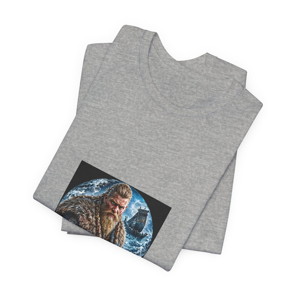 Viking Warrior T-Shirt - Norse Longship Warrior Graphic Tee