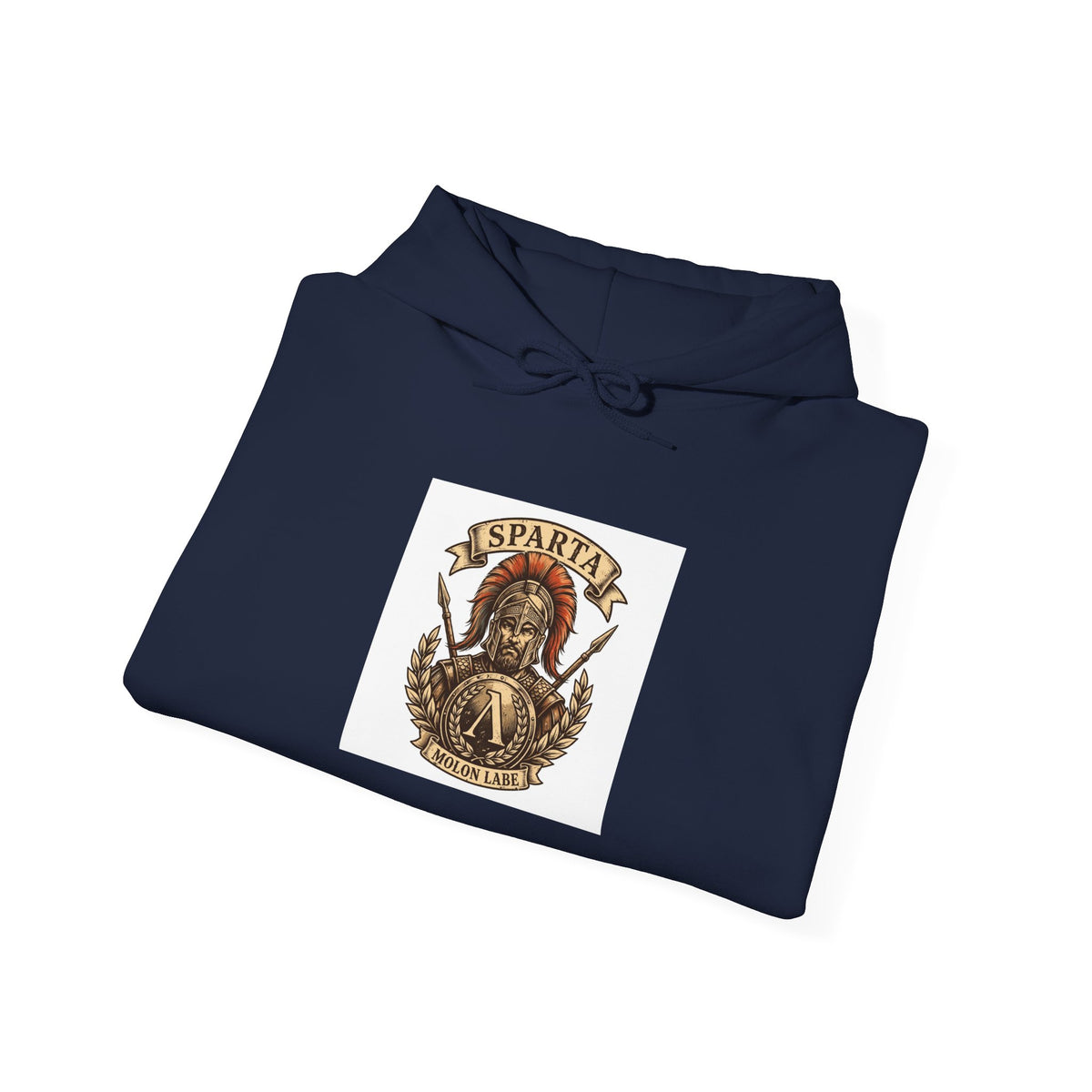 Spartan Warrior Hoodie - Ancient Greek Molon Labe Graphic Sweatshirt