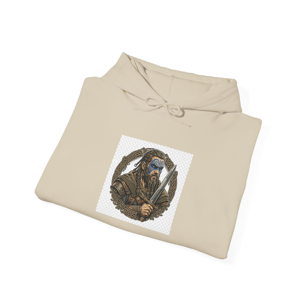 Celtic Warrior Hoodie - Ancient Britain Graphic Sweatshirt