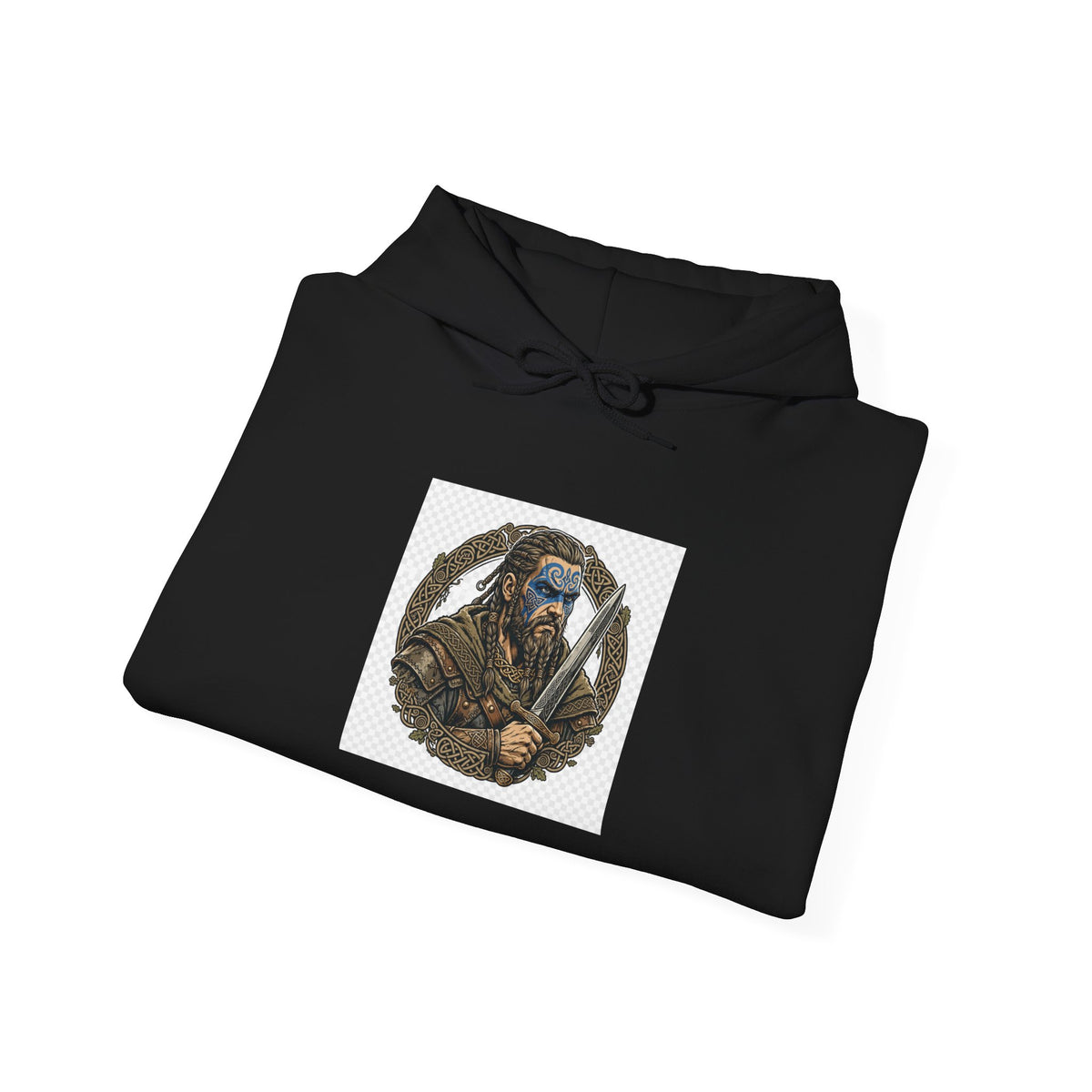 Celtic Warrior Hoodie - Ancient Britain Graphic Sweatshirt