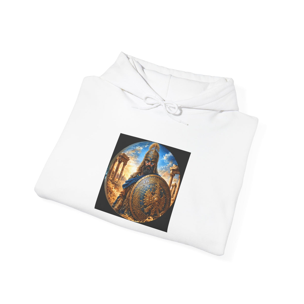 Persian Immortal Warrior Hoodie - Ancient Persian Immortal Shield Graphic Sweatshirt