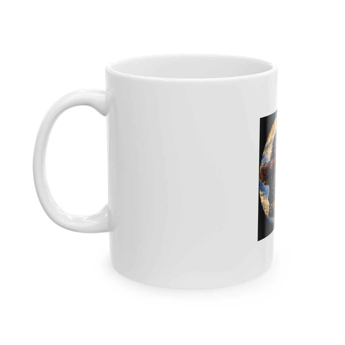 Persian Immortal Warrior Ceramic Mug - Ancient Persian Archer Warrior Design (11oz)