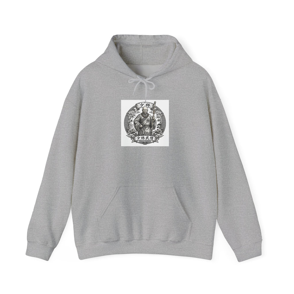 Shaolin Warrior Monk Hoodie - Shaolin Temple Graphic Sweatshirt