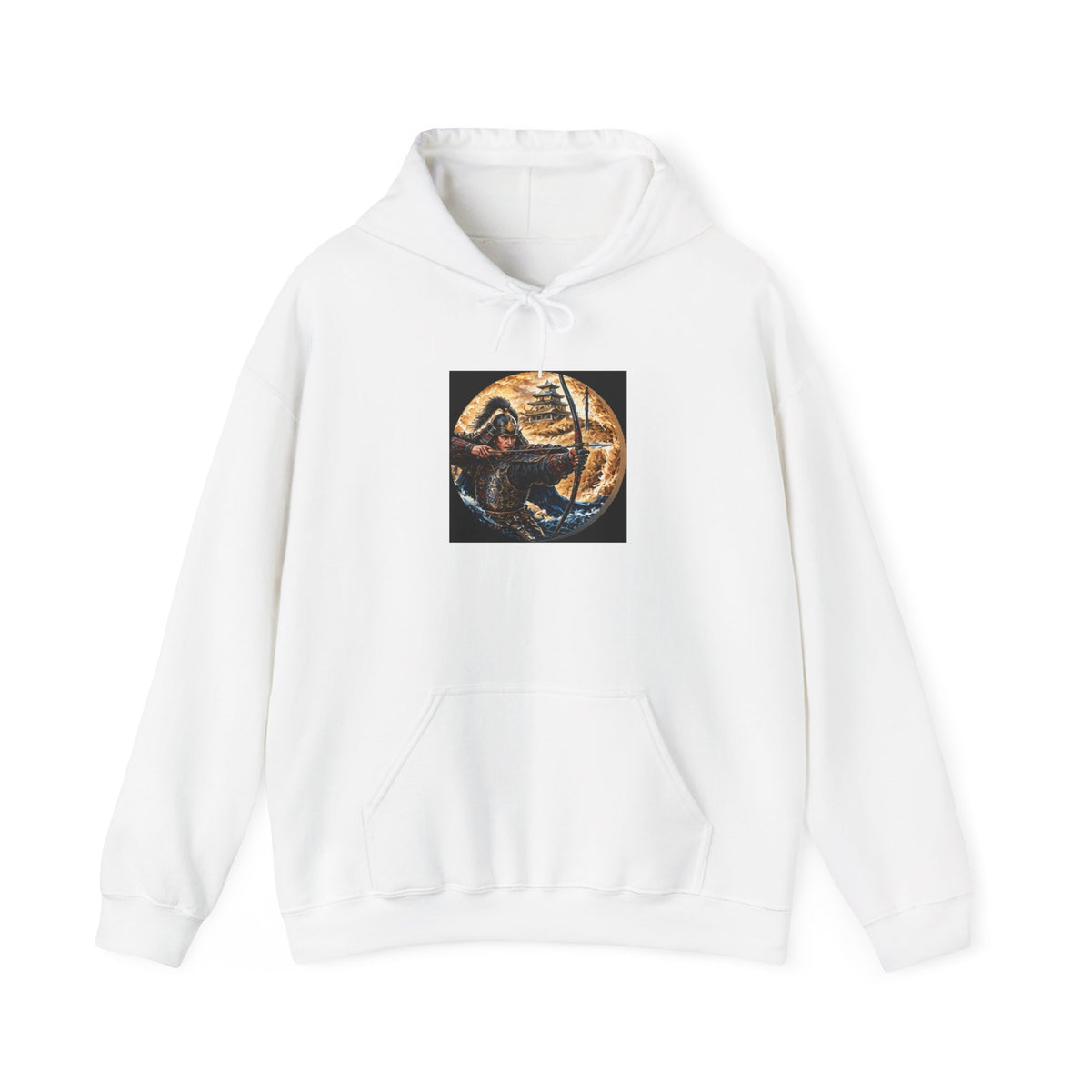 Samurai Warrior Hoodie - Japanese Archer Graphic Sweatshirt