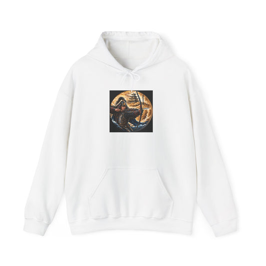 Samurai Warrior Hoodie - Japanese Archer Graphic Sweatshirt