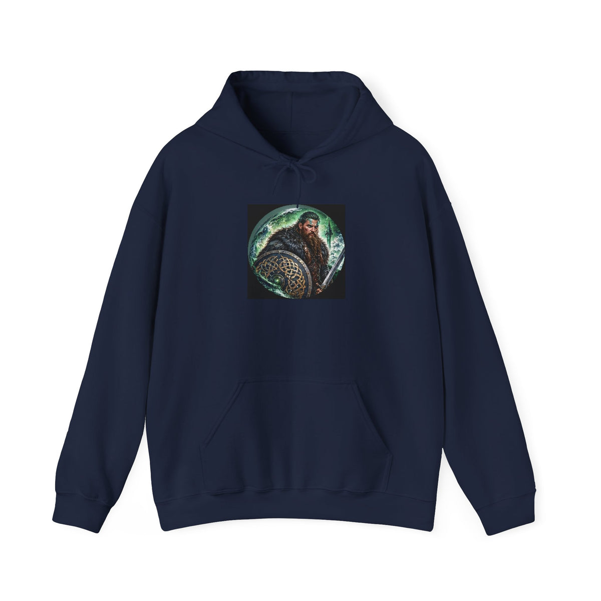 Celtic Warrior Hoodie - Ancient Celtic Shield Graphic Sweatshirt