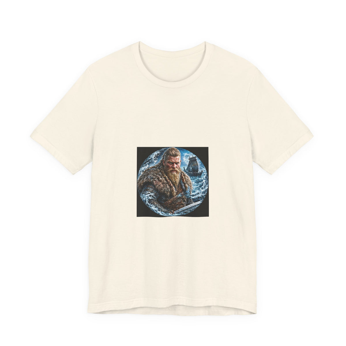 Viking Warrior T-Shirt - Norse Longship Warrior Graphic Tee