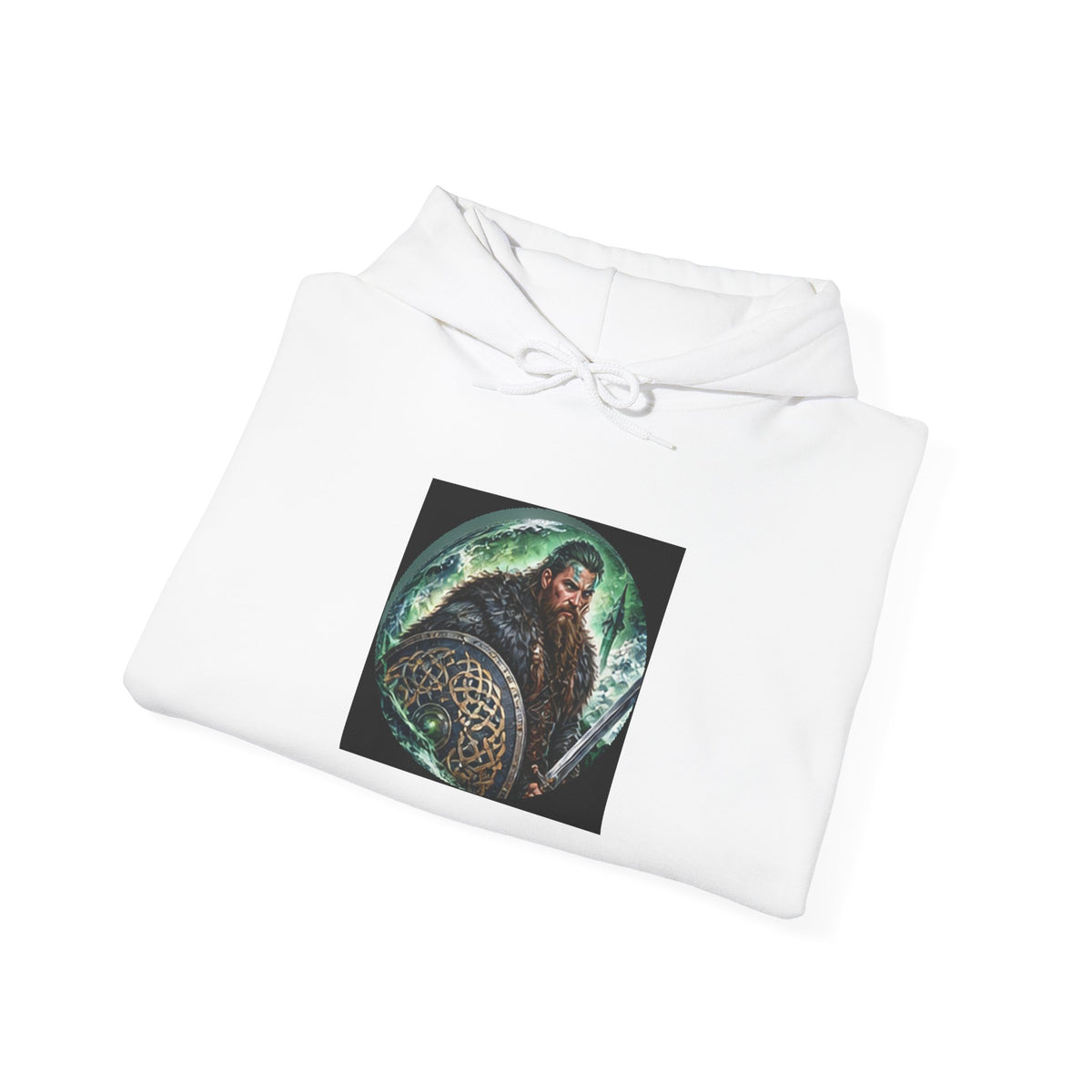 Celtic Warrior Hoodie - Ancient Celtic Shield Graphic Sweatshirt