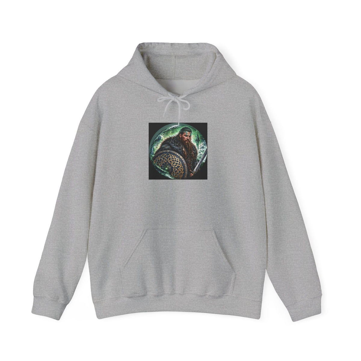 Celtic Warrior Hoodie - Ancient Celtic Shield Graphic Sweatshirt