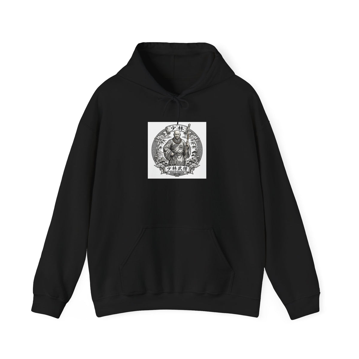Shaolin Warrior Monk Hoodie - Shaolin Temple Graphic Sweatshirt