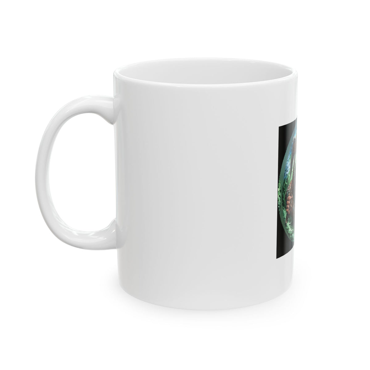 Celtic Warrior Ceramic Mug - Ancient Celtic Axe Warrior Design (11oz)