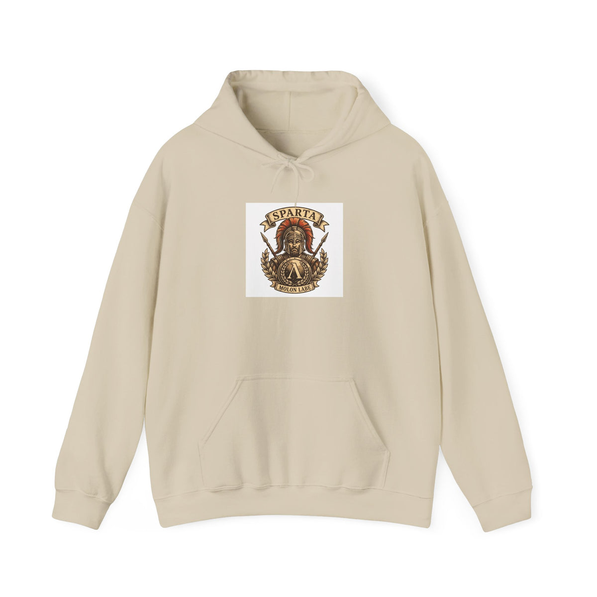 Spartan Warrior Hoodie - Ancient Greek Molon Labe Graphic Sweatshirt