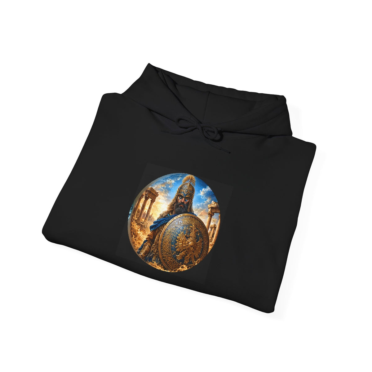 Persian Immortal Warrior Hoodie - Ancient Persian Immortal Shield Graphic Sweatshirt