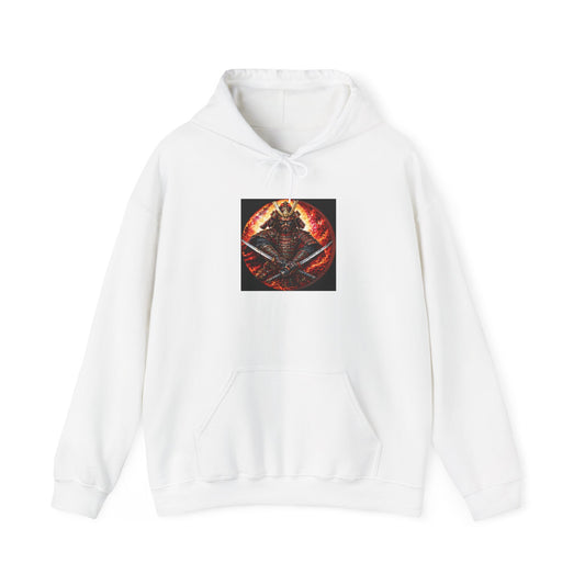 Samurai Warrior Hoodie - Japanese Dual Katana Graphic Sweatshirt