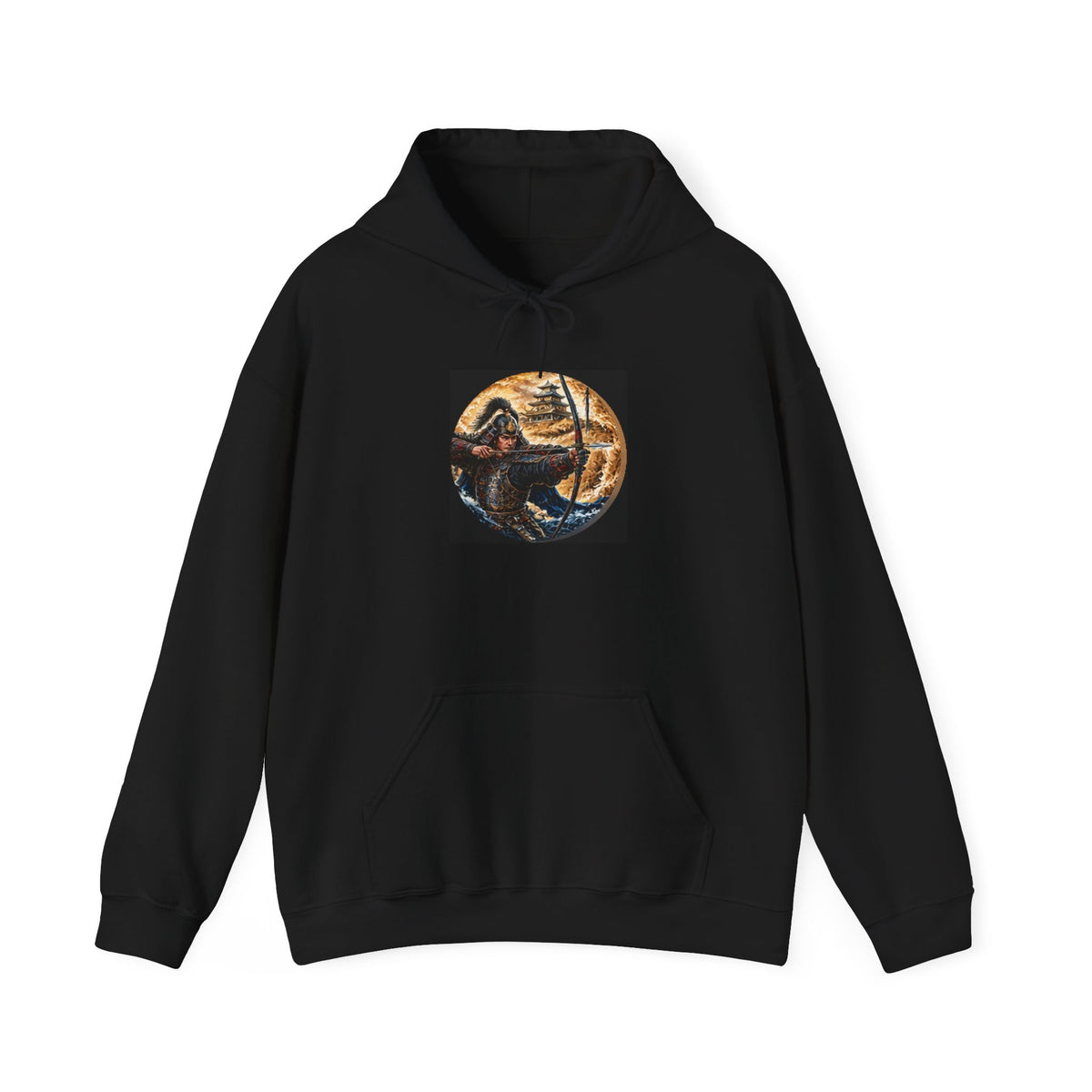 Samurai Warrior Hoodie - Japanese Archer Graphic Sweatshirt