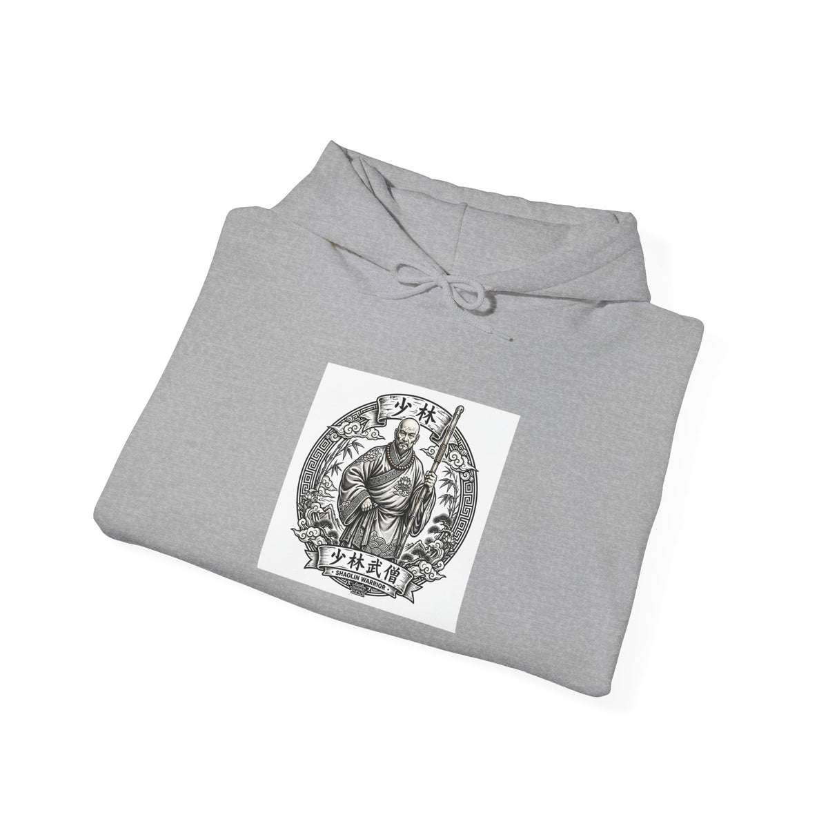 Shaolin Warrior Monk Hoodie - Shaolin Temple Graphic Sweatshirt