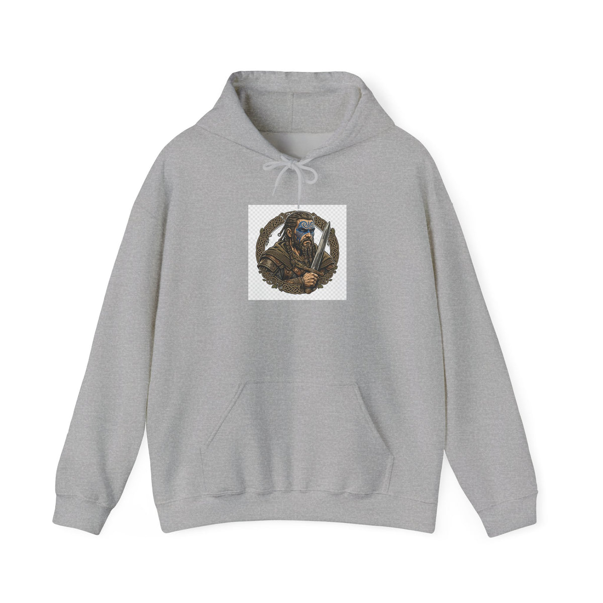 Celtic Warrior Hoodie - Ancient Britain Graphic Sweatshirt