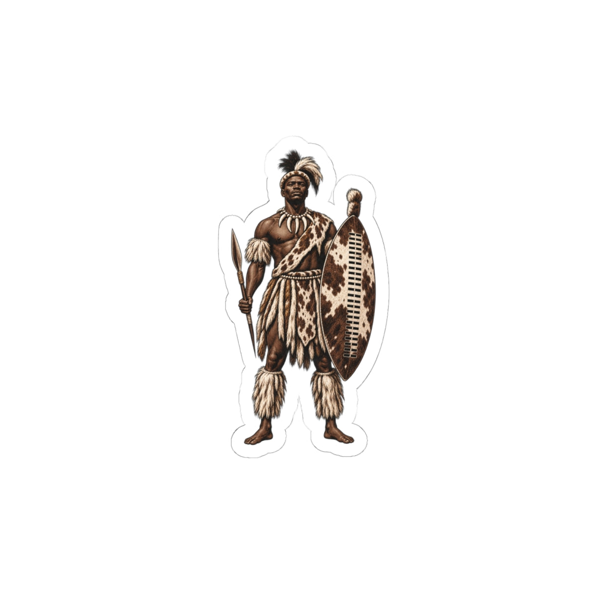 Zulu Warrior Sticker