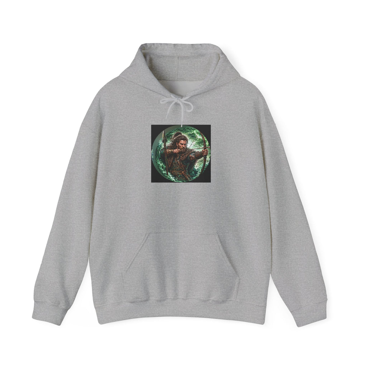 Celtic Warrior Hoodie - Ancient Celtic Archer Graphic Sweatshirt