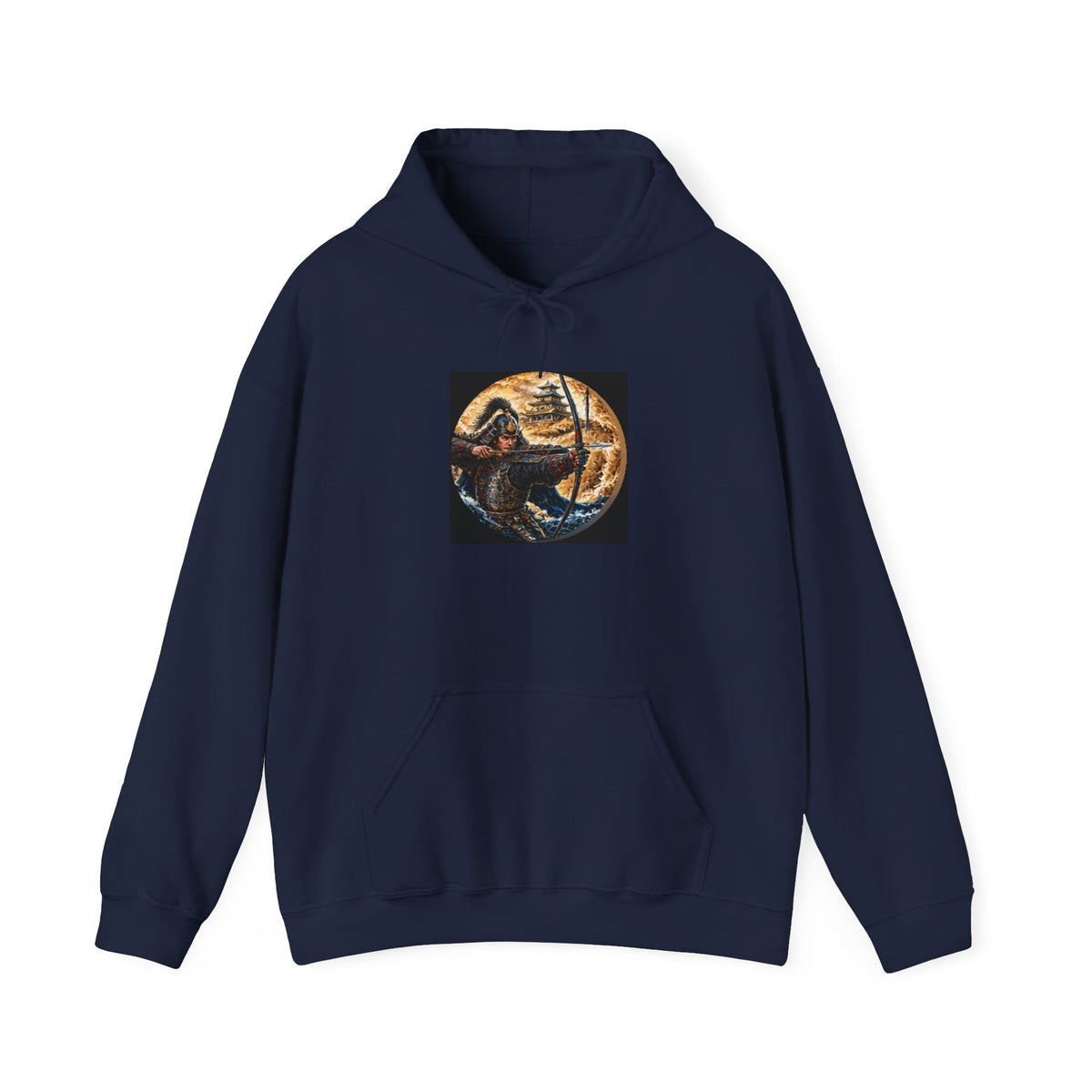 Samurai Warrior Hoodie - Japanese Archer Graphic Sweatshirt