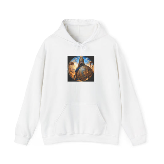 Persian Immortal Warrior Hoodie - Ancient Persian Immortal Shield Graphic Sweatshirt