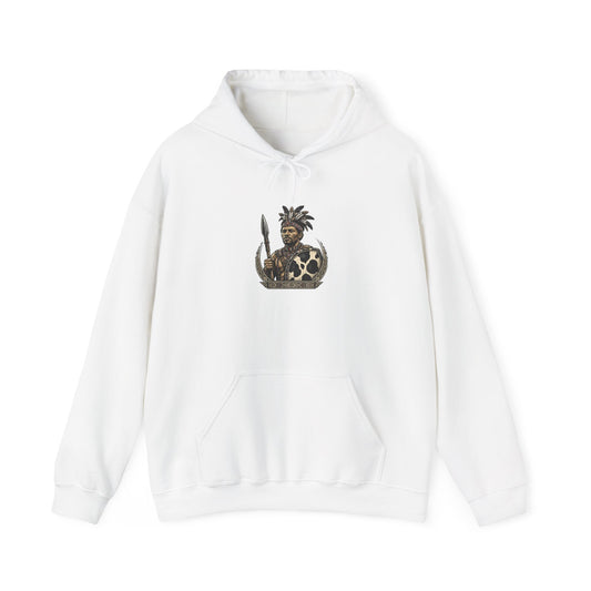 Zulu Warrior Hoodie - Southern Africa Graphic Sweatshirt