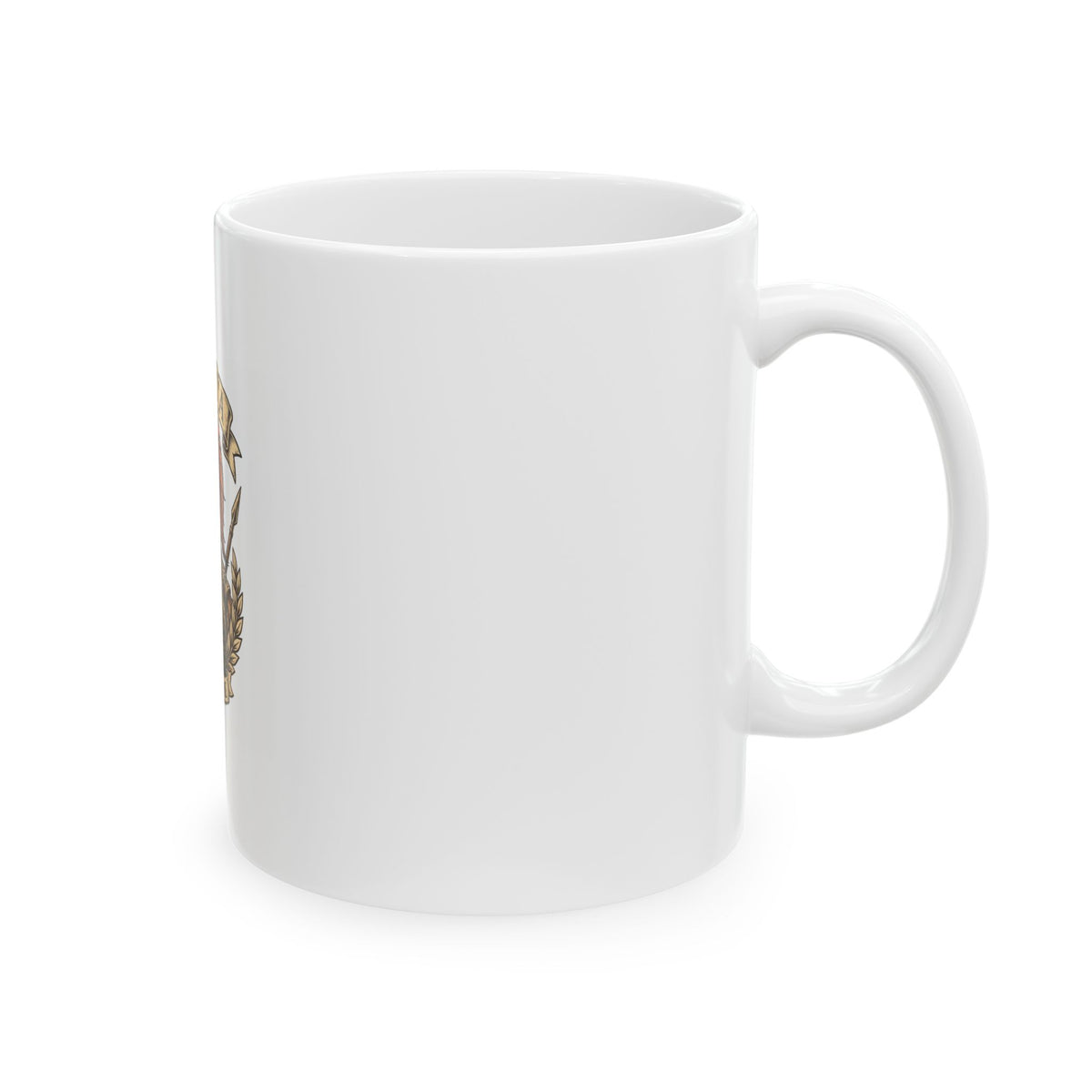 Spartan Warrior Ceramic Mug - Ancient Greek Molon Labe Warrior Design (11oz)