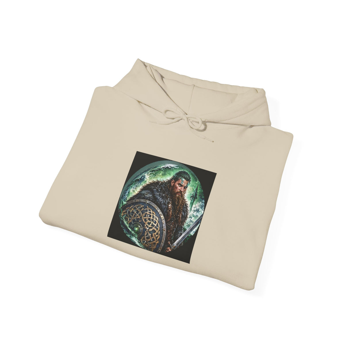Celtic Warrior Hoodie - Ancient Celtic Shield Graphic Sweatshirt