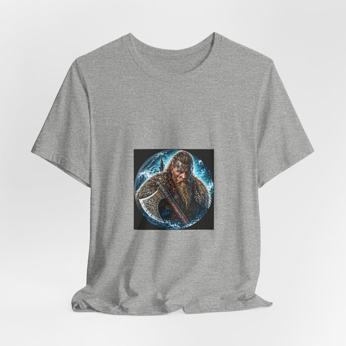 Viking Warrior T-Shirt - Norse Warpaint Axe Graphic Tee