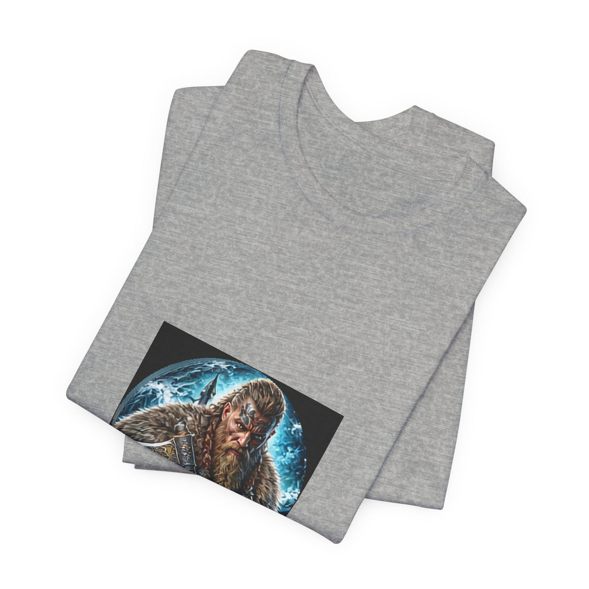 Viking Warrior T-Shirt - Norse Warpaint Axe Graphic Tee