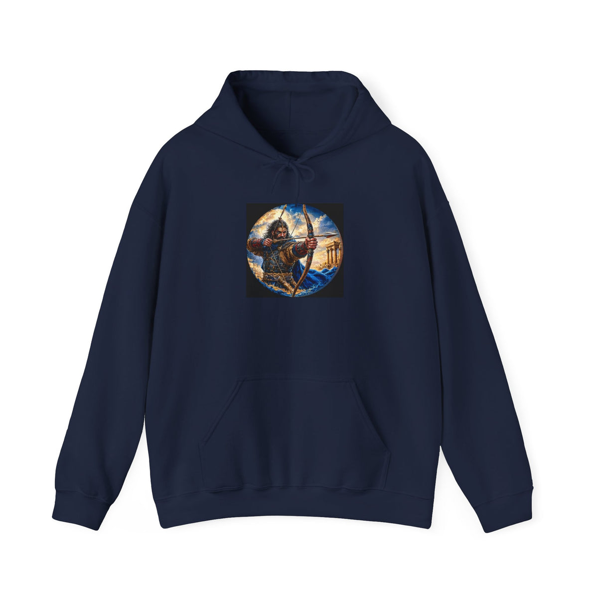 Persian Immortal Warrior Hoodie - Ancient Persian Archer Graphic Sweatshirt