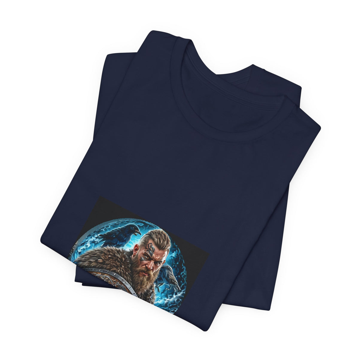 Viking Warrior T-Shirt - Norse Ravens Shield Graphic Tee