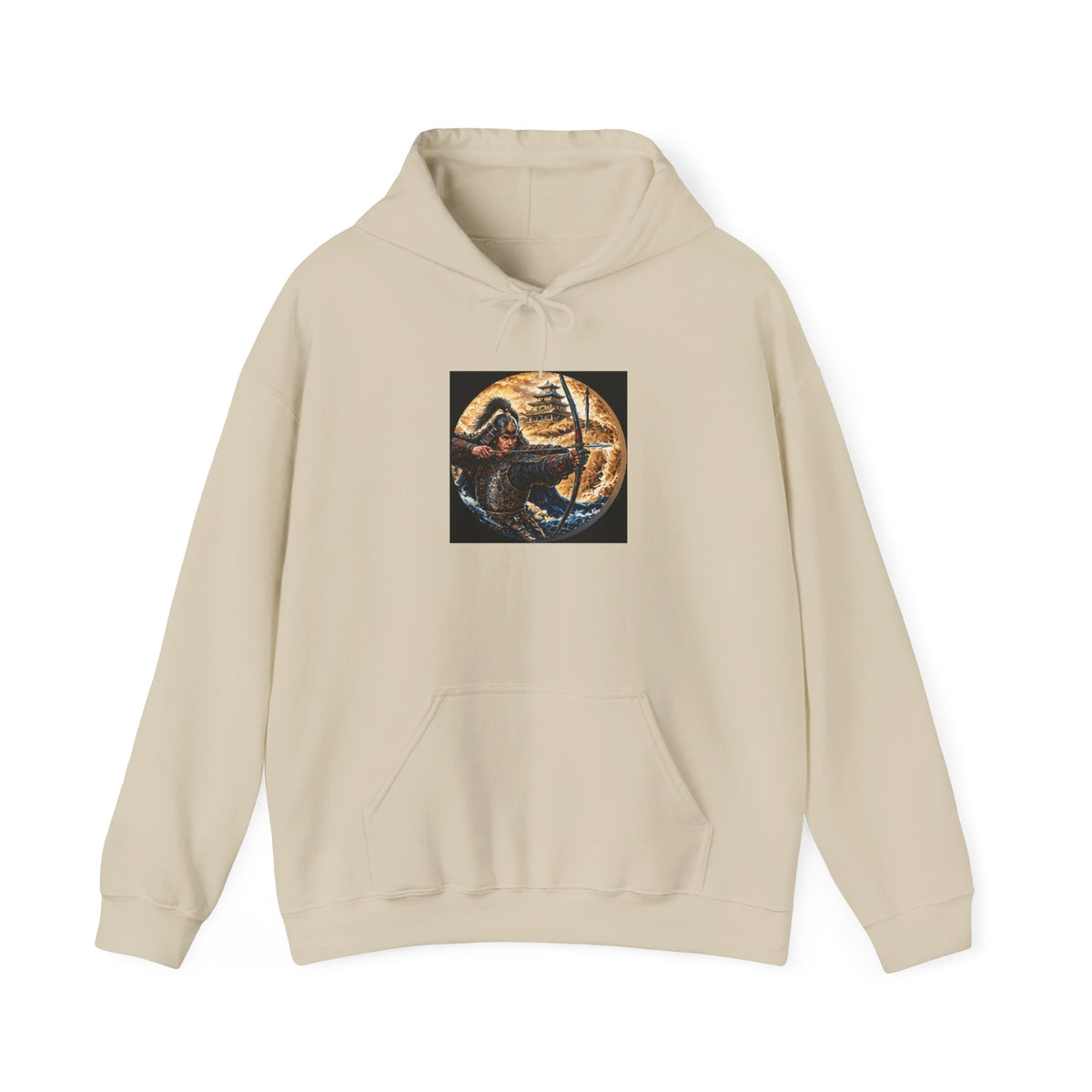 Samurai Warrior Hoodie - Japanese Archer Graphic Sweatshirt