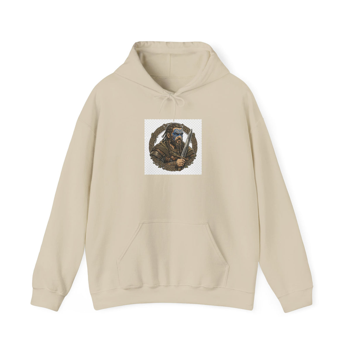 Celtic Warrior Hoodie - Ancient Britain Graphic Sweatshirt