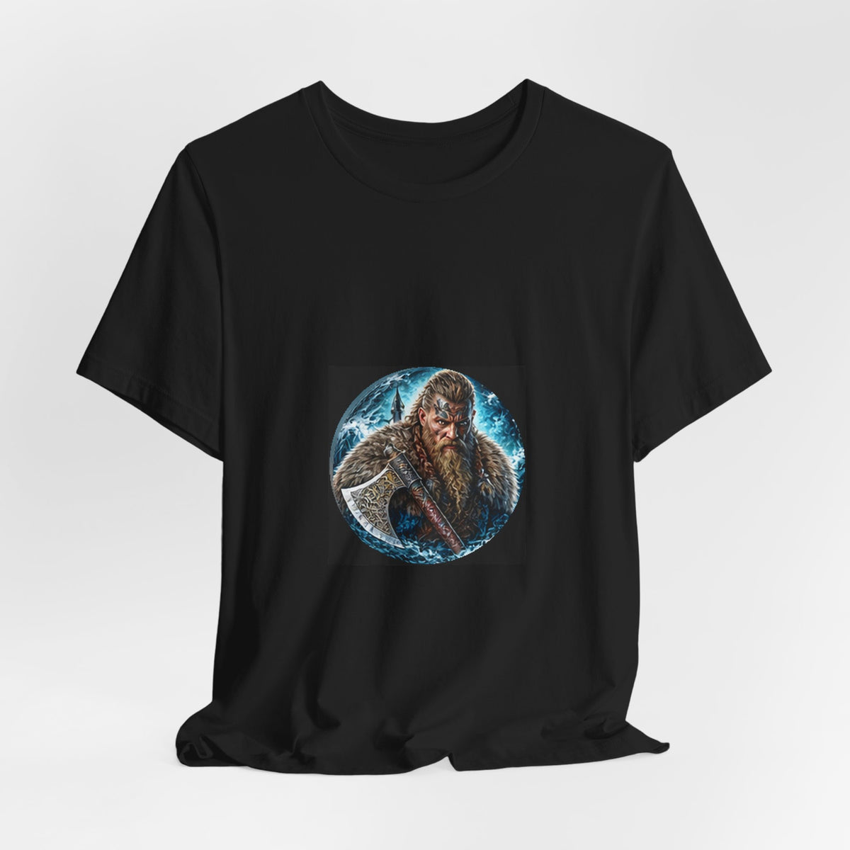 Viking Warrior T-Shirt - Norse Warpaint Axe Graphic Tee