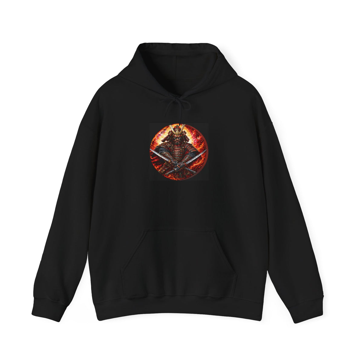 Samurai Warrior Hoodie - Japanese Dual Katana Graphic Sweatshirt