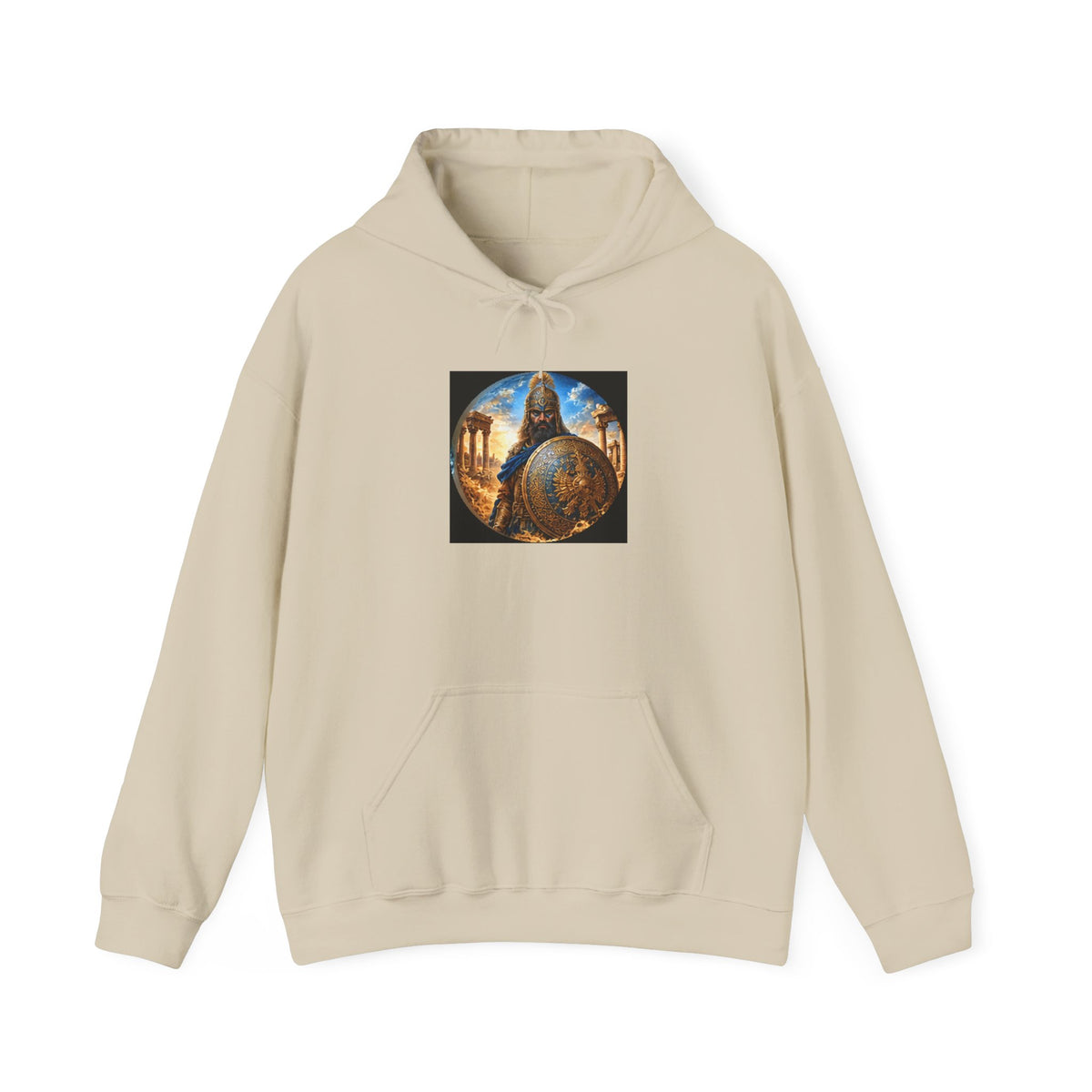 Persian Immortal Warrior Hoodie - Ancient Persian Immortal Shield Graphic Sweatshirt