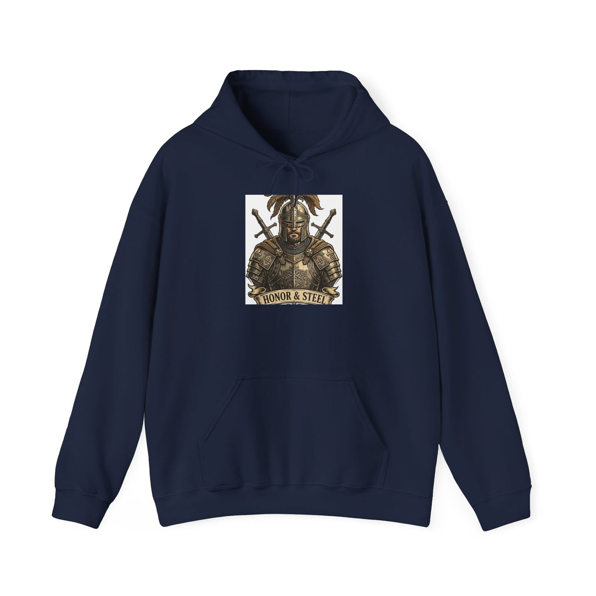 Medieval Knight Hoodie - Honor and Steel Graphic Sweatshirt