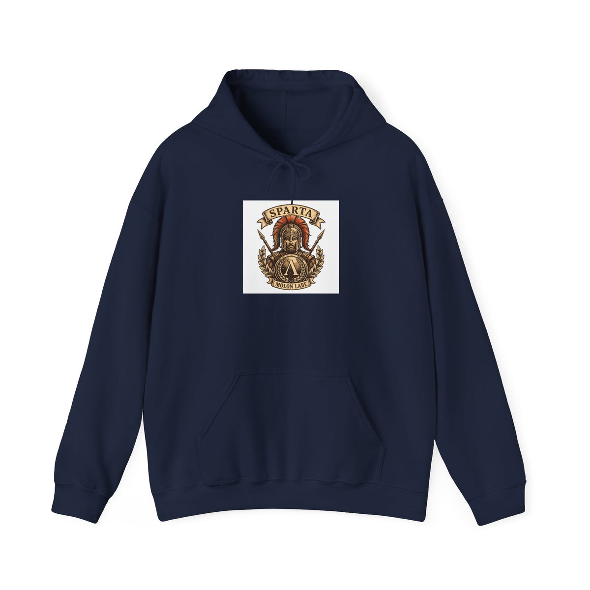Spartan Warrior Hoodie - Ancient Greek Molon Labe Graphic Sweatshirt