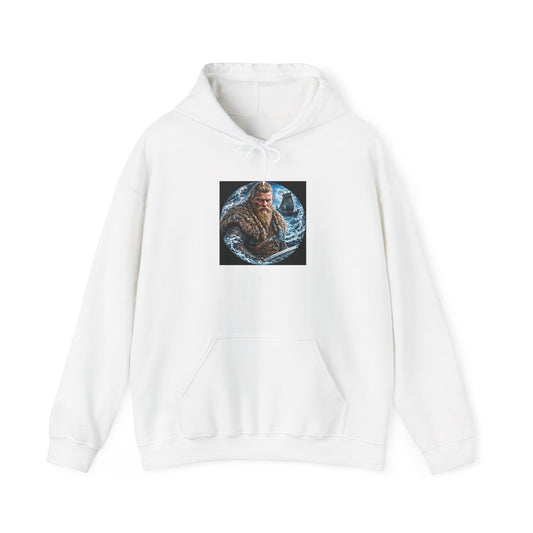 Viking Warrior Hoodie - Norse Longship Warrior Graphic Sweatshirt